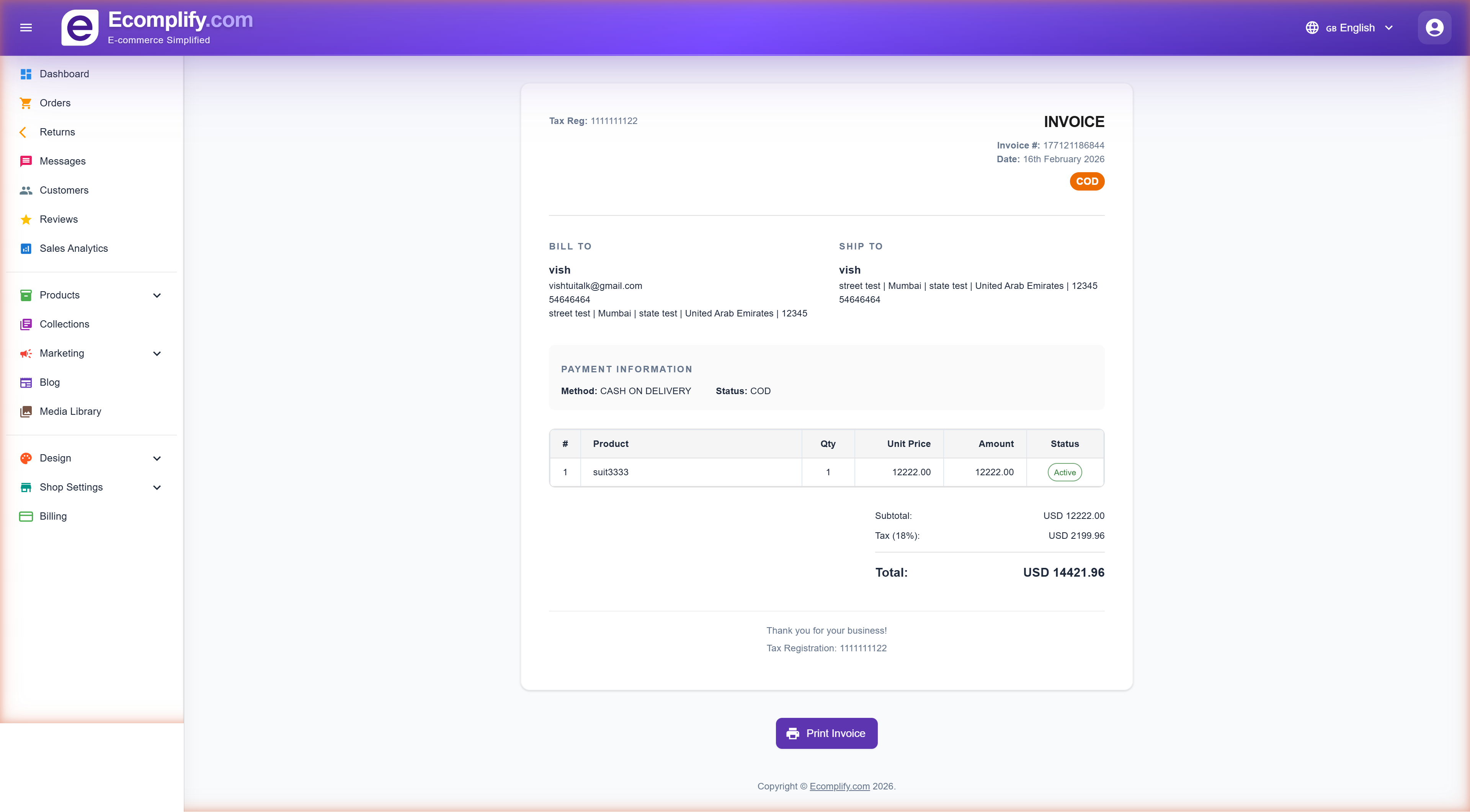 Invoice